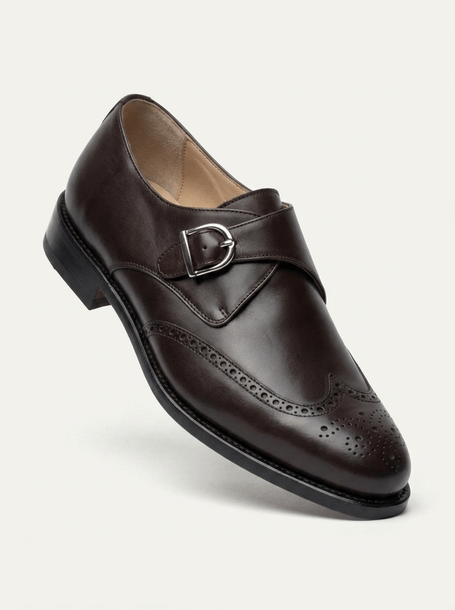 Single monk wingtip sur mesure
