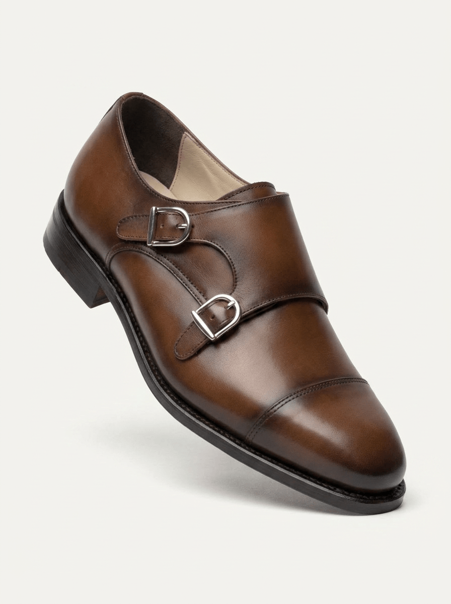 Double monk patine sur mesure