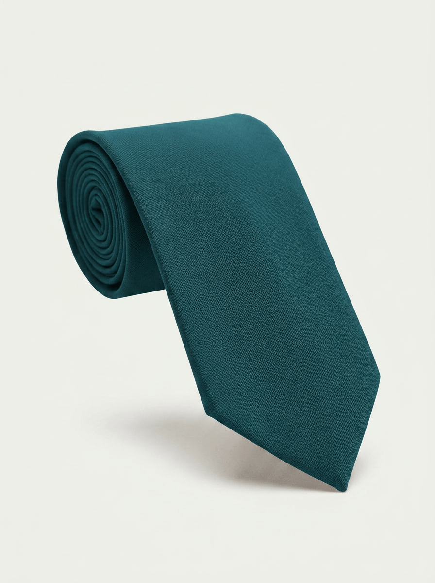 Cravate Laine bleu canard