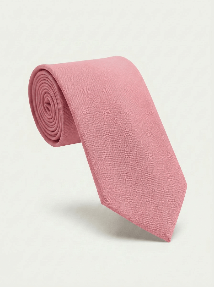 Cravate Laine vieux rose