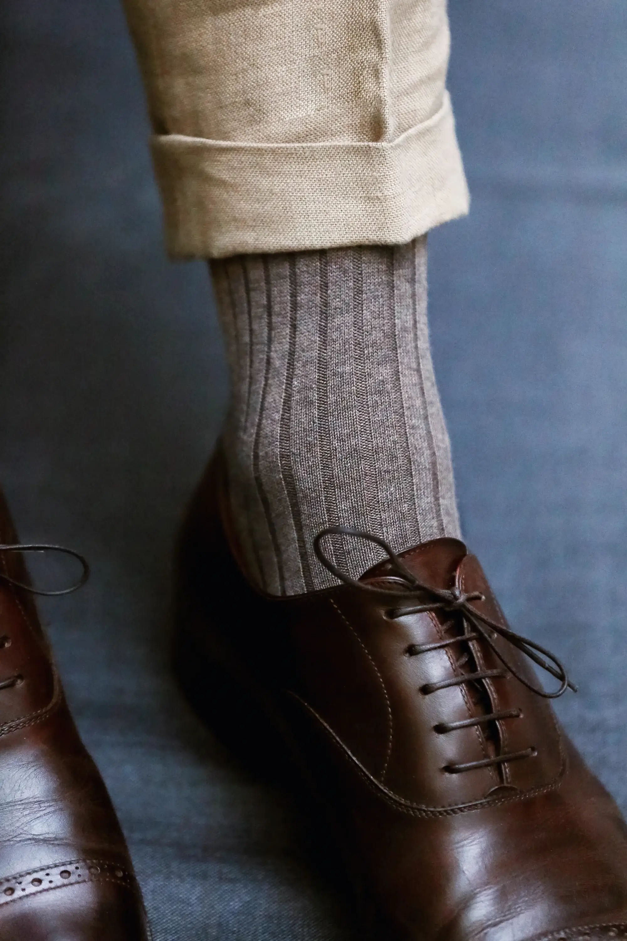 Chaussettes taupe