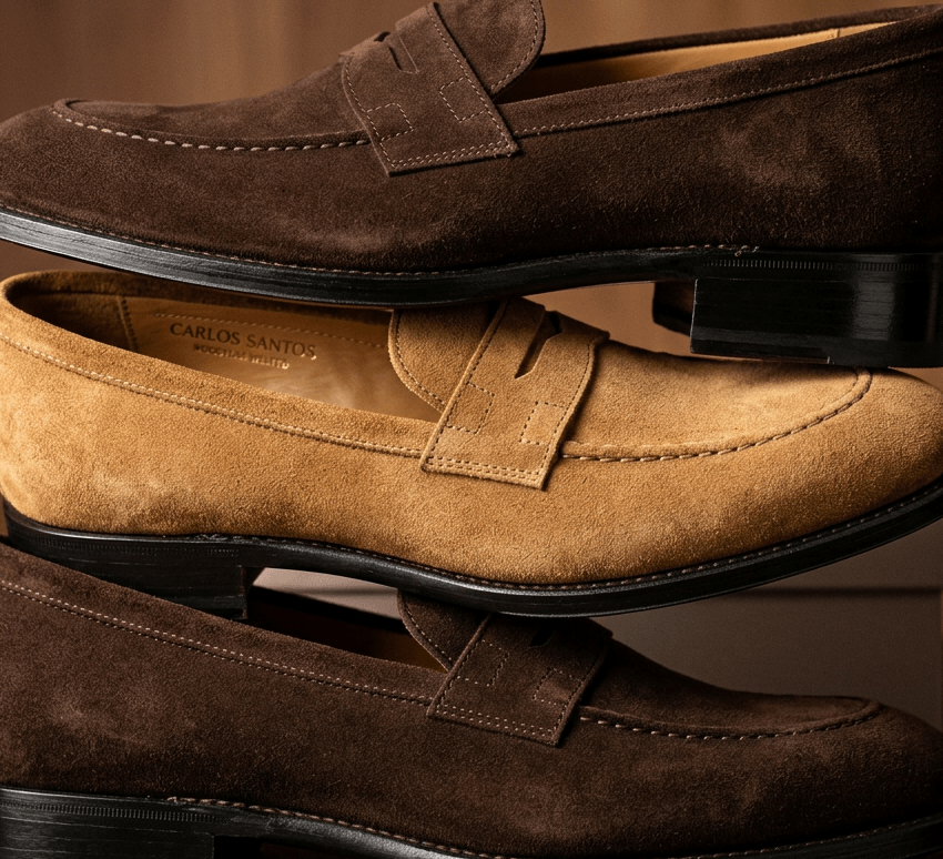 Mocassins en cuir daim Carlos Santos