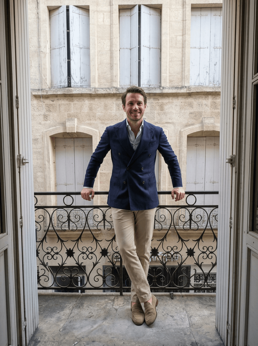 Louis, client costume sur mesure Atelier Blatin Montpellier