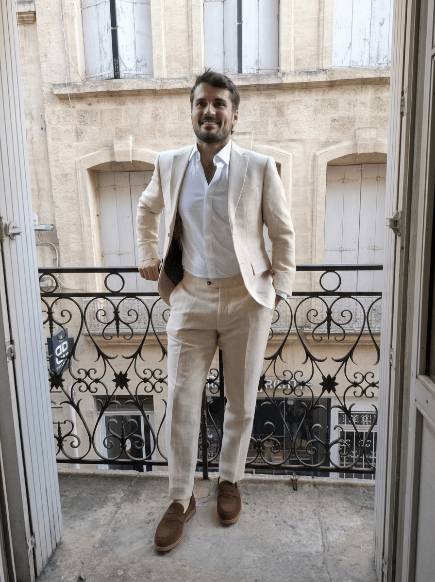 Arthur, client costume sur mesure Atelier Blatin Montpellier