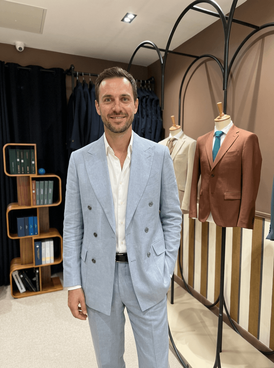 Alexandre, client costume sur mesure Atelier Blatin Clermont-Ferrand