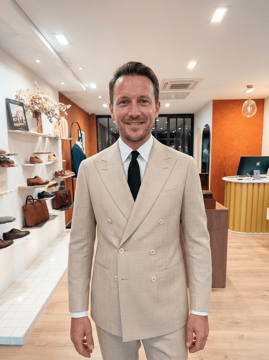Bruno, client costume sur mesure Atelier Blatin Clermont-Ferrand