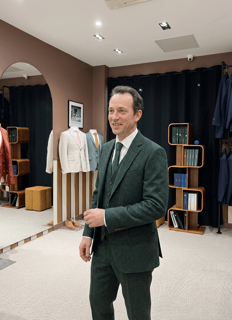 Eric, client costume sur mesure Atelier Blatin Clermont-Ferrand