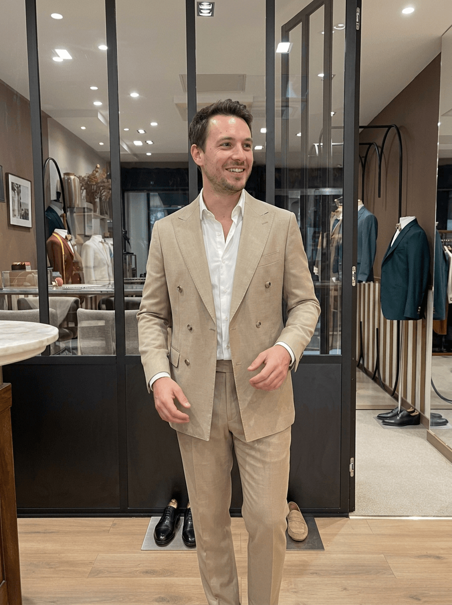 Gaspard, client costume sur mesure Atelier Blatin Clermont-Ferrand