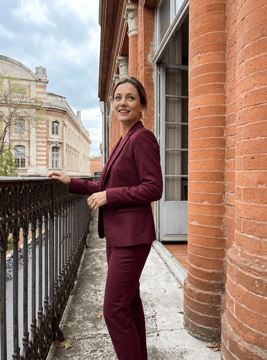 Jade, cliente tailleur sur mesure Atelier Blatin Toulouse