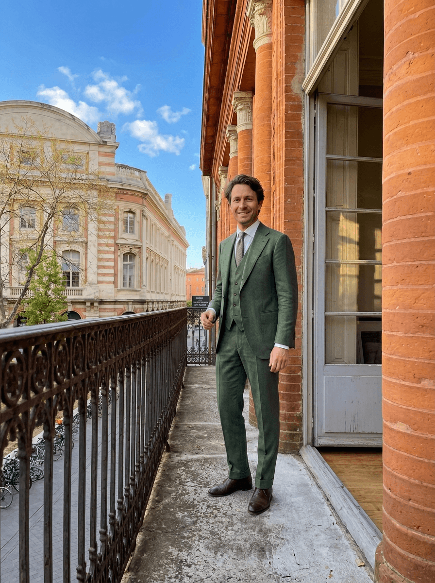 Léo, client costume sur mesure Atelier Blatin Toulouse