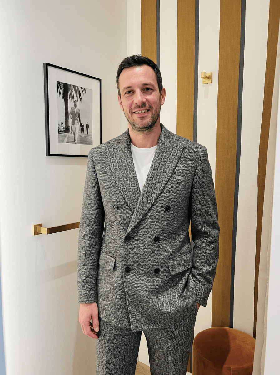 Pierre-Louis, client costume sur mesure Atelier Blatin Clermont-Ferrand