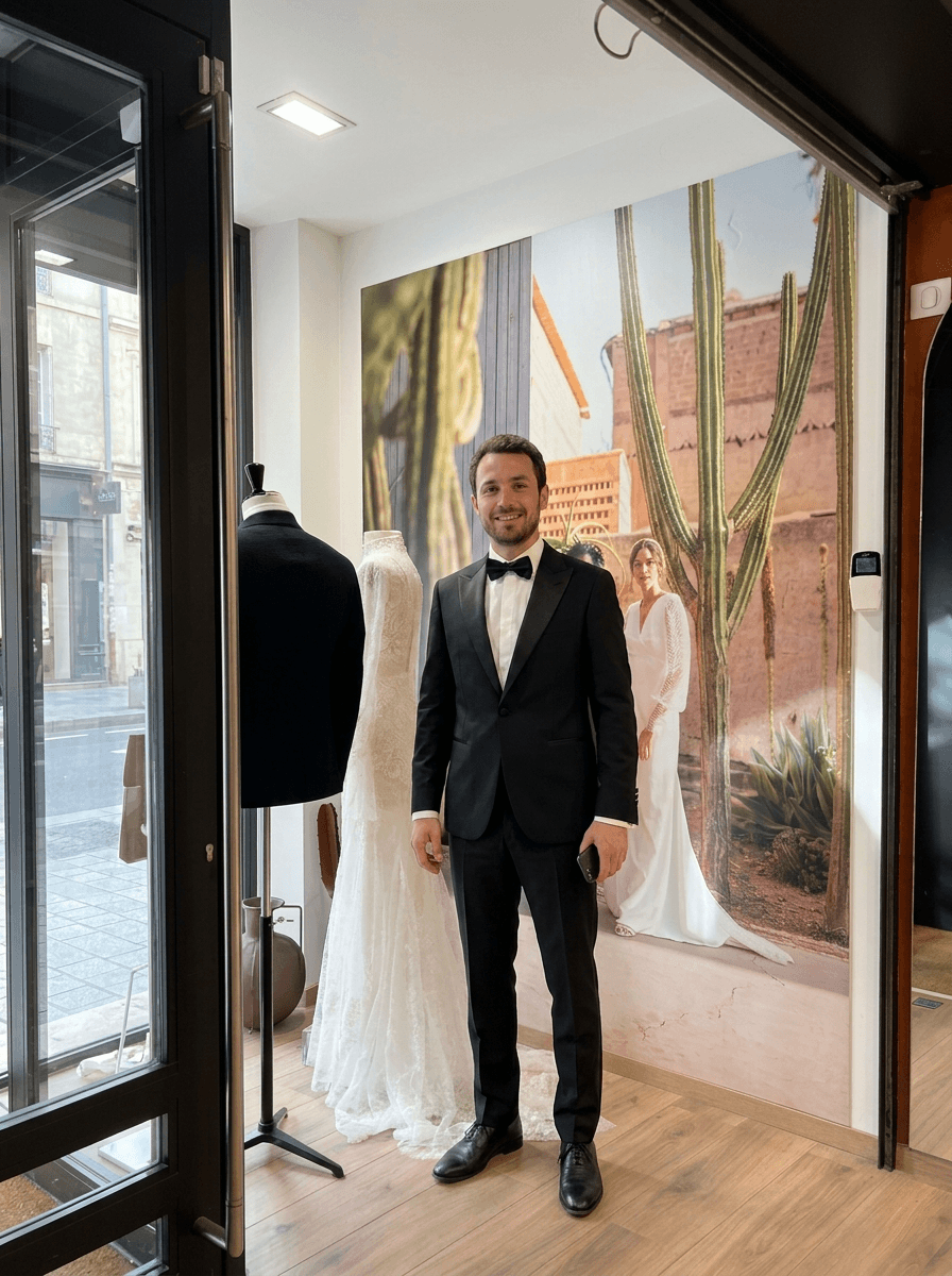 Sébastien, client costume sur mesure Atelier Blatin Clermont-Ferrand