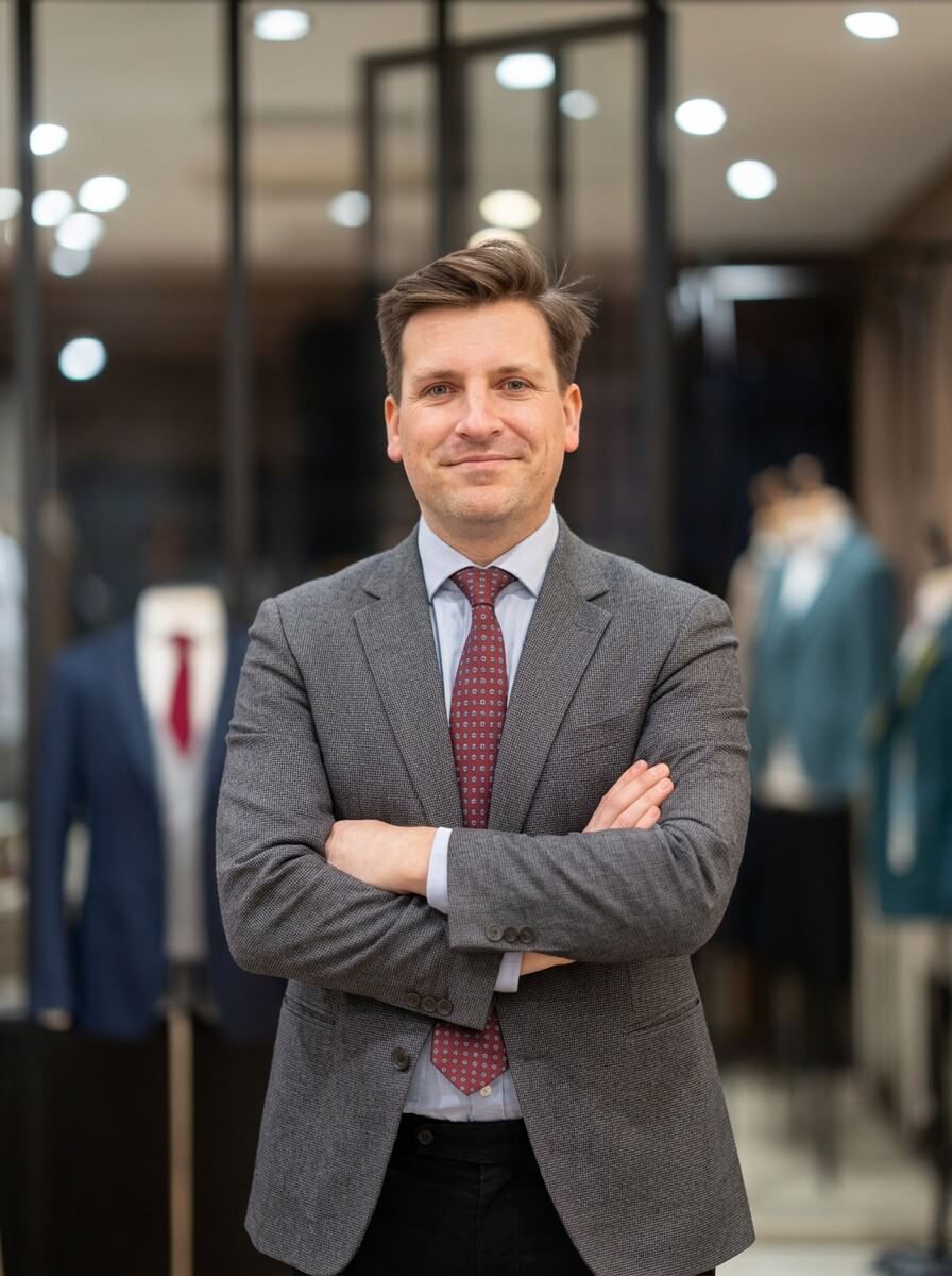Quentin Flichy, co-fondateur et tailleur d'Atelier Blatin