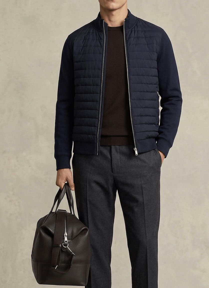 Veste matelassée zippée sur mesure, Atelier Blatin