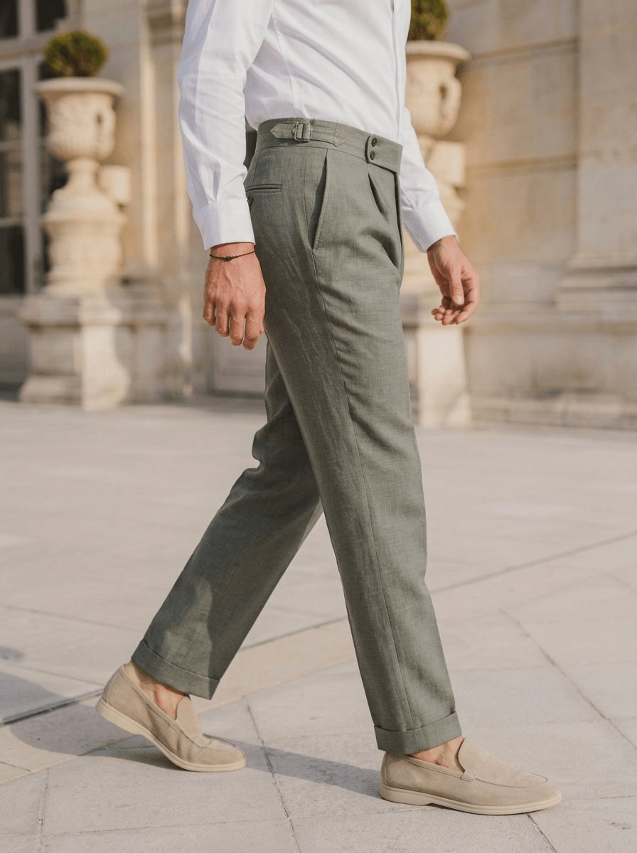 Choix de la coupe d'un pantalon sur mesure Atelier Blatin