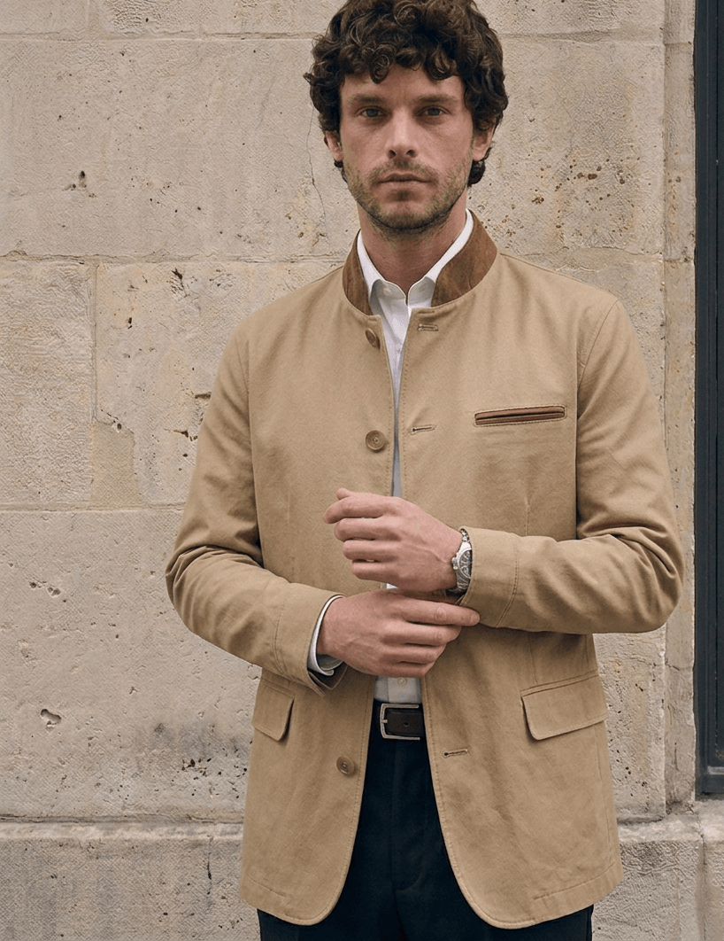 Veste autrichienne en flanelle sur mesure Atelier Blatin